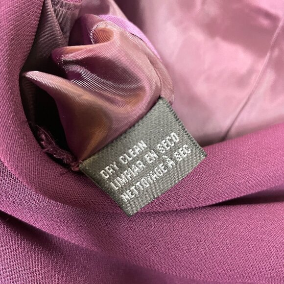 Jones Wear Dress 16 Plum Cowl Neck 90s Y2K Tiered Fairy Whimsi Gown - Picture 9 of 10